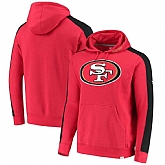 Men's San Francisco 49ers NFL Pro Line by Fanatics Branded Iconic Pullover Hoodie Red,baseball caps,new era cap wholesale,wholesale hats